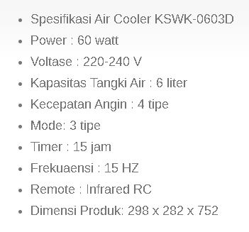 spesifikasi